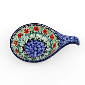 Kokilka ceramiczna 174 <br>1916X Czerwone kwiatuszki